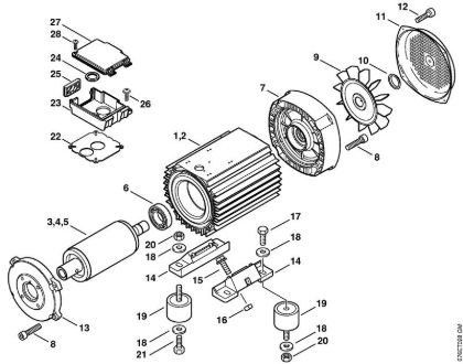 Limpiadora eléctrica de alta presión (RE) RE 661 PLUS Motor eléctrico de la marca Stihl