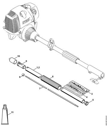 Herramientas combinadas (-KM) FH-KM 145Â° Vástago de la marca Stihl