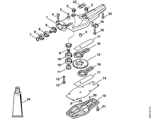 Herramientas combinadas (-KM) HL-KM 0Â° Caja reductora 0Â° de la marca Stihl