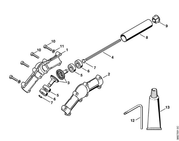 Herramientas combinadas (-KM) HT-KM Caja reductora angular de la marca Stihl