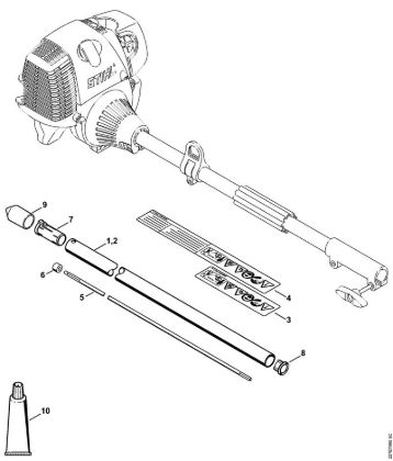 Herramientas combinadas (-KM) KB-KM KB-KM Vástago de la marca Stihl