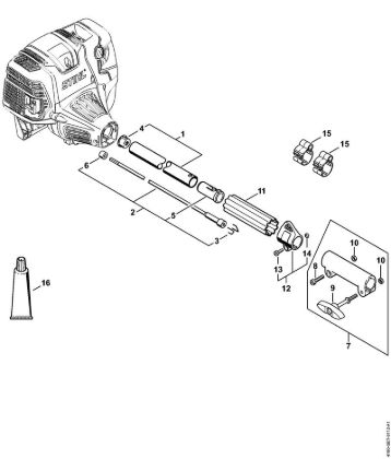 Motores universales (KM) KM 111 R Vástago de la marca Stihl