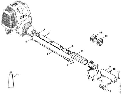 Motores universales (KM) KM 130 Vástago de la marca Stihl