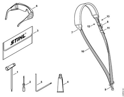 Máquinas especiales (PC, SP, MC) SP 90 Herramientas, Accesorios extra de la marca Stihl