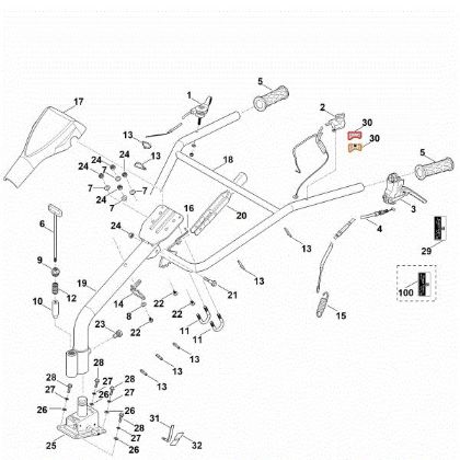 Imagen de A - Manillar MH 610.0