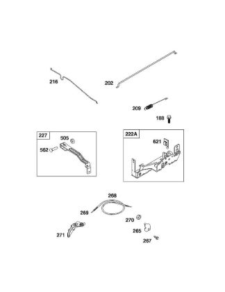 B&S - 09â  09P702-0229-H1 D - CONJUNTO DE ELEMENTOS DE MANDO de la marca Stihl