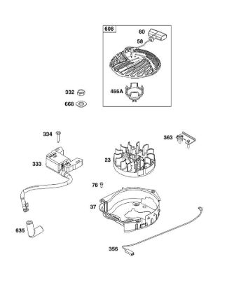 B&S - 09â  09P702-0231-H1 J - CONJUNTO DE RUEDA VOLANTE, ENCENDIDO Y MOTOR DE ARRANQUE de la marca Stihl