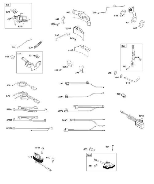 B&S - 10â  100602-0160-H8 B - Generador, freno, mandos, resorte de regulador, encendido de la marca Stihl