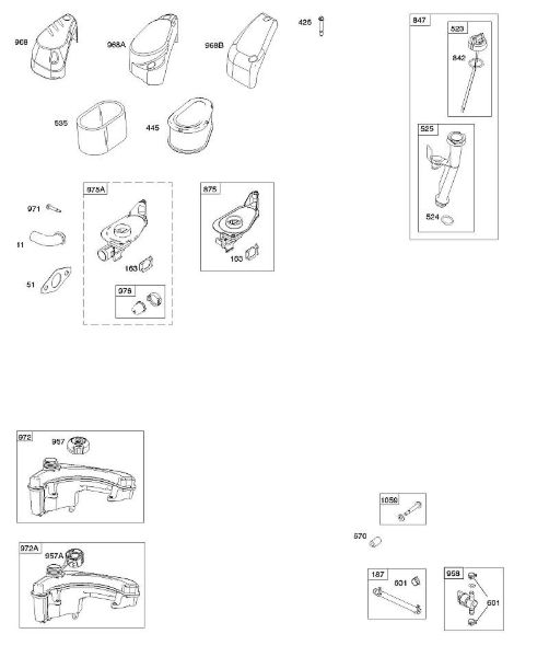 B&S - 10â  100602-0161-B8 A - Depurador de aire, suministro de combustible, lubricación de la marca Stihl