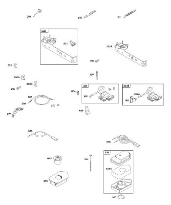 B&S - 10â  10D902-0111-B1 A - Depurador de aire, mandos, resorte de regulador, encendido de la marca Stihl