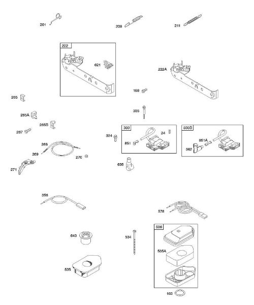 B&S - 10â  10D902-0132-B1 A - Depurador de aire, mandos, resorte de regulador, encendido de la marca Stihl