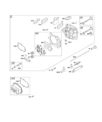 B&S - 12â  121602-0383-E1 F - Culata de la marca Stihl