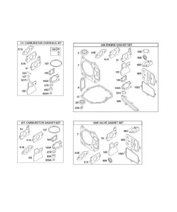 B&S - 12â  121602-0383-E1 G - Juegos/Juegos de juntas de la marca Stihl