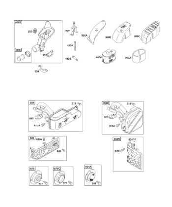 B&S - 12â  122602-0194-B1 A - Depurador de aire, sistema de escape de la marca Stihl