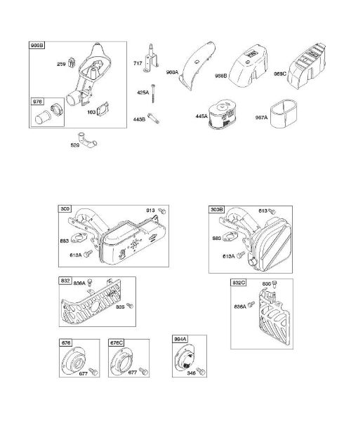 B&S - 12â  122602-0194-B1 A - Depurador de aire, sistema de escape de la marca Stihl