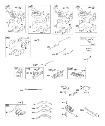 B&S - 12â  122602-0194-B1 E - Mandos, freno volante, resorte de regulador, encendido de la marca Stihl