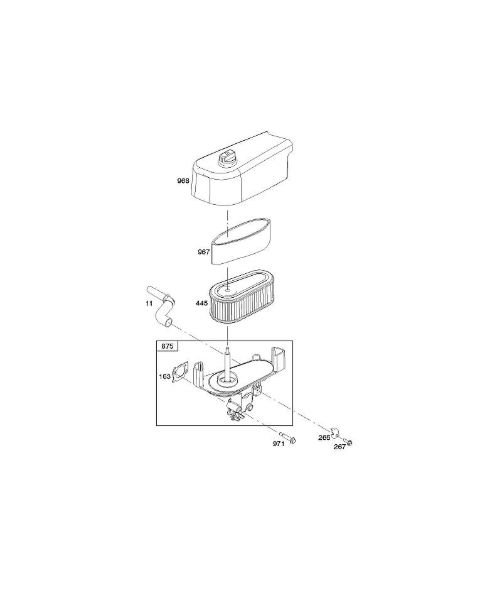 B&S - 12â  122Q02-0147-B1 A - Filtro de aire de la marca Stihl
