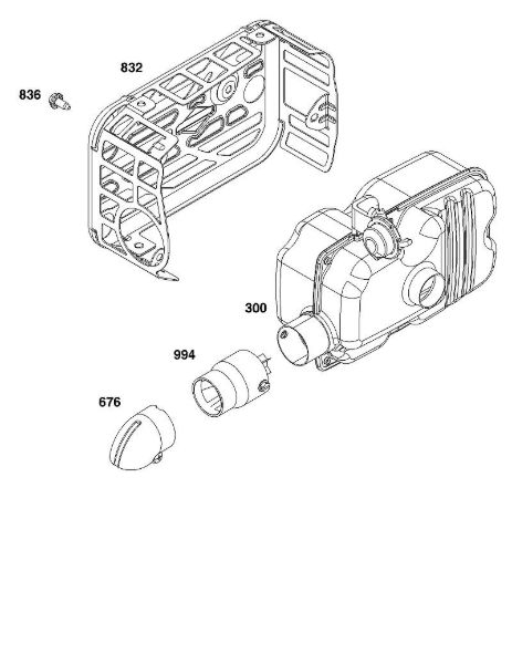 B&S - 12â  125P02-0087-F1 I - CONJUNTO DE GASES DE ESCAPE de la marca Stihl