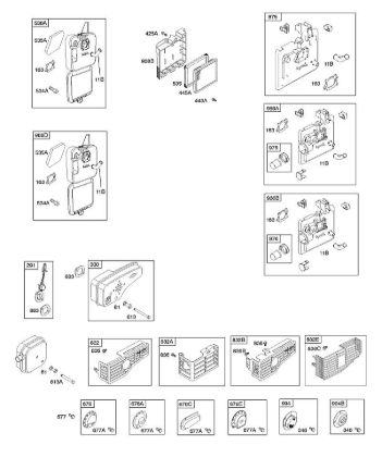 B&S - 12â  126T02-3281-B1 A - Depurador de aire, sistema de escape de la marca Stihl