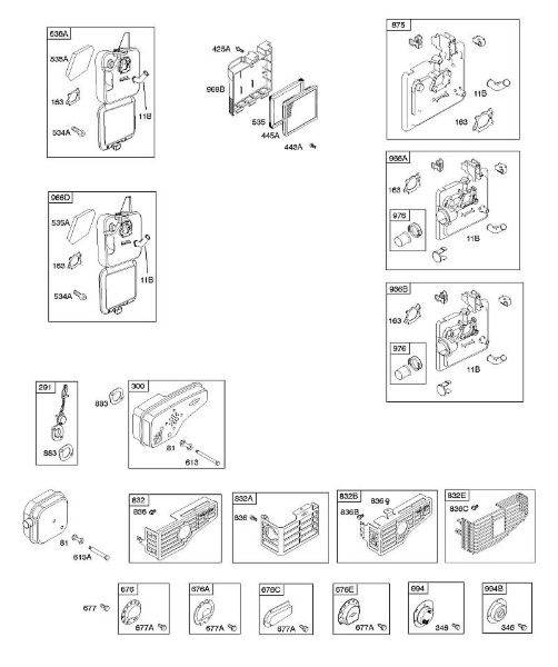 B&S - 12â  126T07-0279-B1 A - Depurador de aire, sistema de escape de la marca Stihl