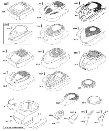 B&S - 12â  12F807-1310-01 C - Carcasa/revestimientos ventilador de la marca Stihl