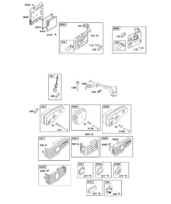 B&S - 12â  12H802-1801-B1 A - Depurador de aire, sistema de escape de la marca Stihl