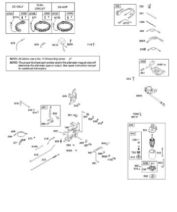 B&S - 21â  217802-0130-B1 B - Alternador, mandos, arranque eléctrico, resorte de regulador, encendido de la marca Stihl
