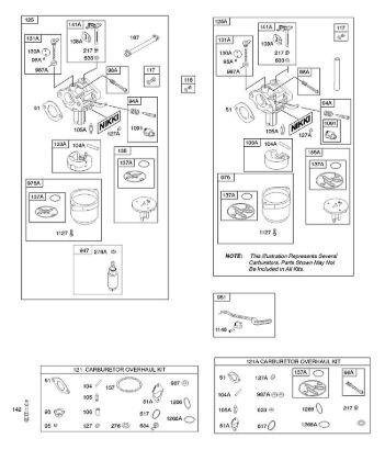 B&S - 21â  217802-0130-B1 D - Carburador, juego de revisión carburador de la marca Stihl