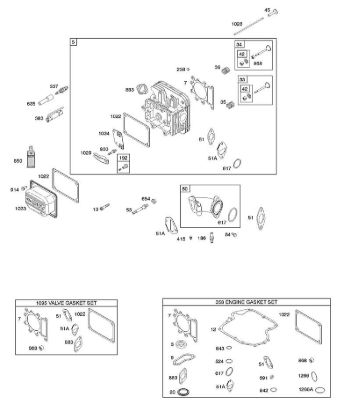 B&S - 21â  21B807-0136-B1 F - Culata, juego de juntas motor, juegos de juntas válvula, colector de admisión, válvulas de la marca Stihl