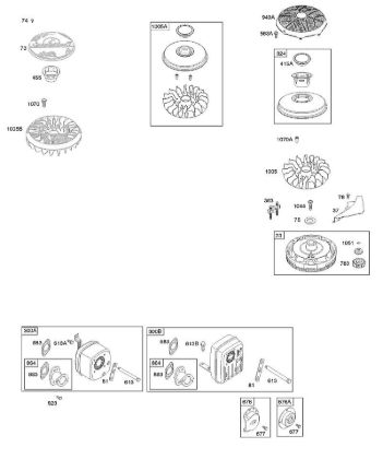 B&S - 21â  21B807-0136-B1 H - Sistema de escape, volante de la marca Stihl