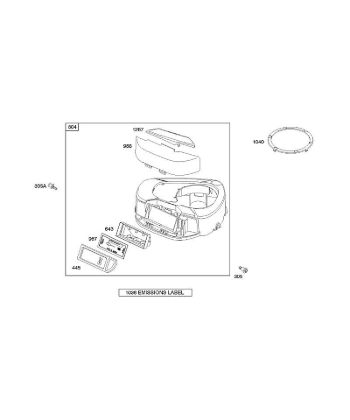 B&S - 28â  282H07-0113-E1 A - Depurador de aire, carcasa de ventilador de la marca Stihl
