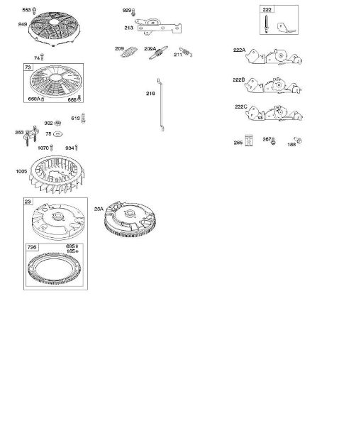 B&S - 40â  401577-0124-B1 H - Rueda volante, regulador de la marca Stihl