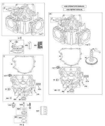 B&S - 40â  407577-0111-E1 G - Cilindro, cárter del motor de la marca Stihl