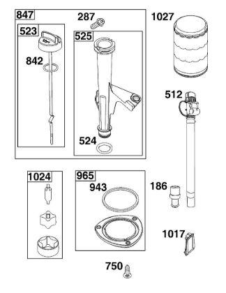 B&S - 44â  44U777-0010-G1 J - CONJUNTO DE LUBRICACIí“N de la marca Stihl