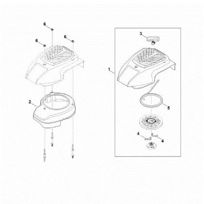 Imagen de K - Sistema de arranque, carcasa del ventilador EVC 200.0 (EVC200-0001)