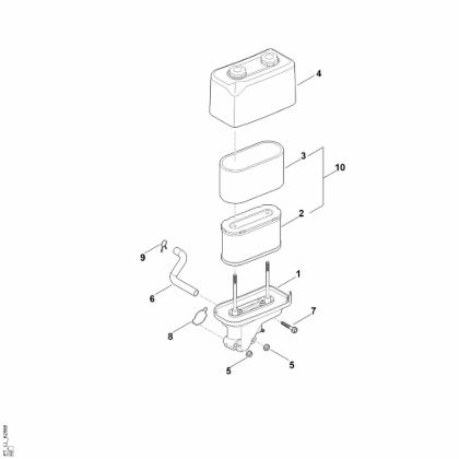 Imagen de B - Filtro de aire EVC 2000.0 (EVC2000-0001)