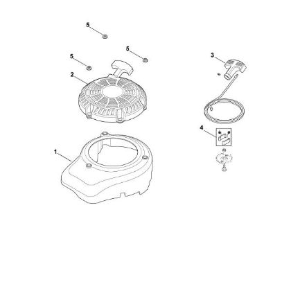 Imagen de L - Tapa del ventilador, dispositivo de arranque XT-800 (XT800-2053)