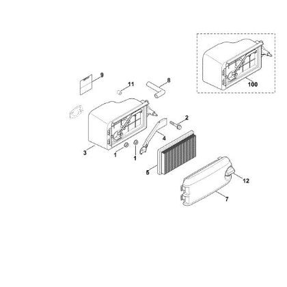 Imagen de B - Filtro de aire XT-800 (XT800-3089)