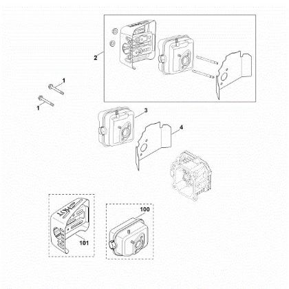 Imagen de F - Tubo de escape XT-800 (XT800-3089)