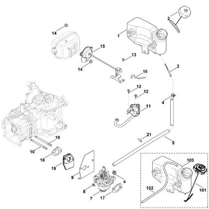 Imagen de G - Carburador, tuberà­a de combustible XT-800 (XT800-3089)