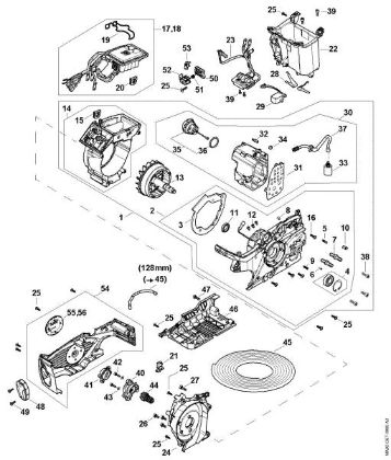 Imagen de A - Motor eláctrico, Mádulo electránico, Deposito de aceite MSA 300.0 C-O