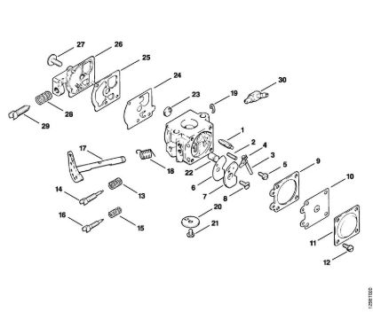 Motosierras de gasolina (MS) 009 EQ Carburador WA-99 (27.1986) de la marca Stihl