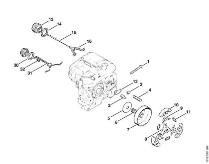 Motosierras de gasolina (MS) 012 AVTEQ Embrague de la marca Stihl