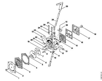 Motosierras de gasolina (MS) 015 L Carburador HDC-17 de la marca Stihl
