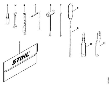 Motosierras de gasolina (MS) 041 AVQ Herramientas, Accesorios extra de la marca Stihl