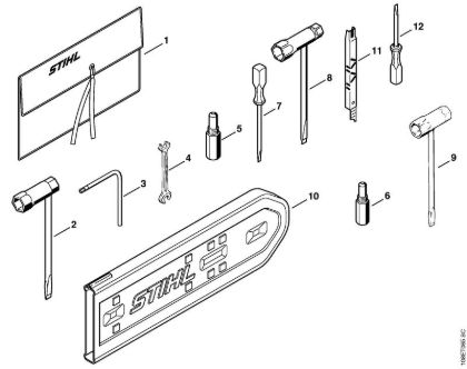 Motosierras de gasolina (MS) 08 SEQ Herramientas, Accesorios extra de la marca Stihl
