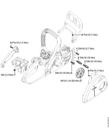 Motosierras de gasolina (MS) MS 170 Pares de apriete de la marca Stihl