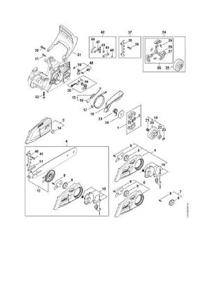 Imagen de Embrague, Freno de cadena MS 182 C-BE