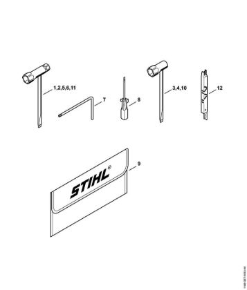 Motosierras de gasolina (MS) MS 362 C-B Herramientas, Accesorios extra de la marca Stihl