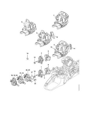 Imagen de Soporte del carburador MS 362 C-Q